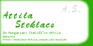 attila steklacs business card